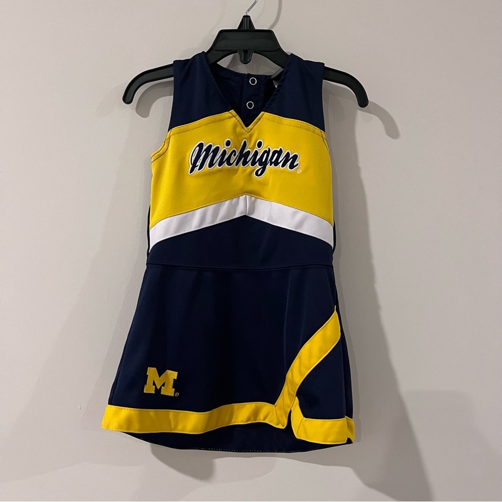 Michigan Wolverines Girls Cheerleader Outfit 3T Collegiate Dress NCAA